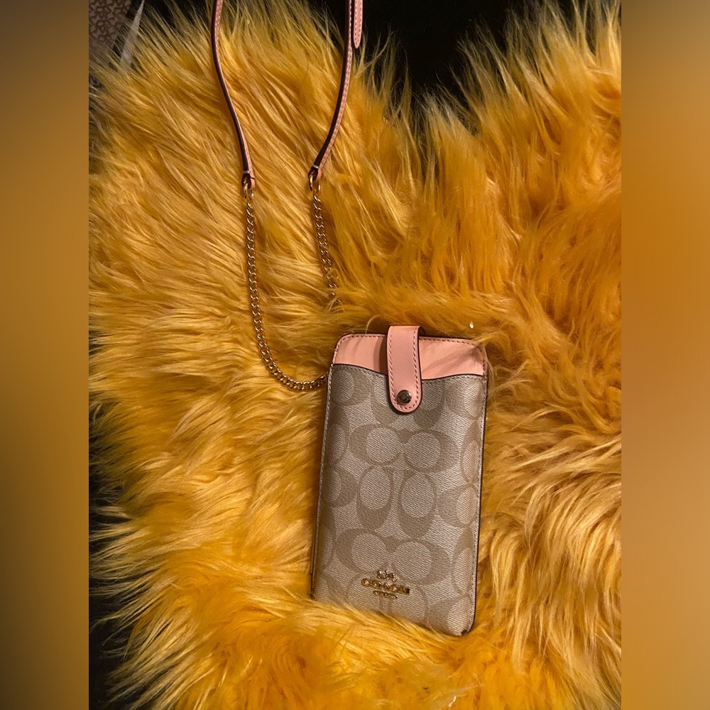 Authentic  pre-love Coach Signature Phone Crossbody